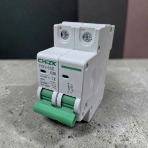 CHIZK Áp tô mát FD1-63Z 2P 25A 1000VDC