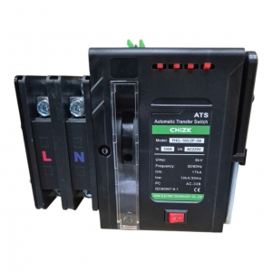 Bộ chuyển nguồn tự động ATS 2P 100A CHIZK chuyển  chậm