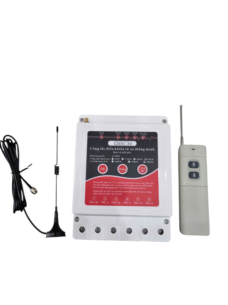 Công tắc điều khiểnt từ xa thông minh 3P 380V 5000M chịu tải 15KW