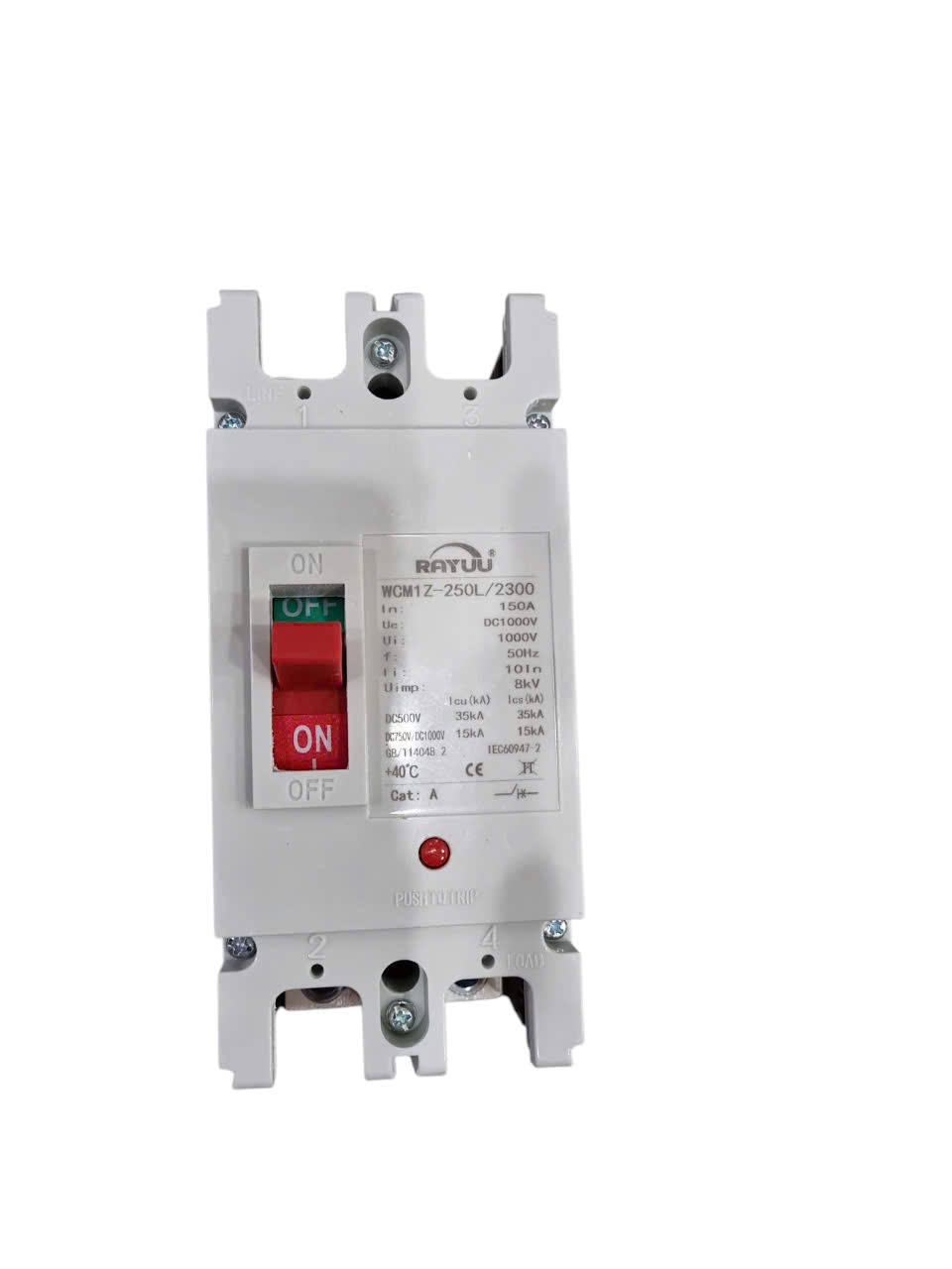 MCCB 2P 150A 1000VDC