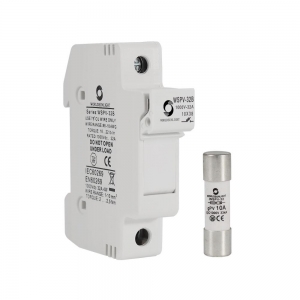 Cầu chì năng lượng mặt trời CE TUV WSPV-32B 1000V DC 10A 12A 15A 16A 20A 25A 30A 32A kèm giá đỡ cầu chì